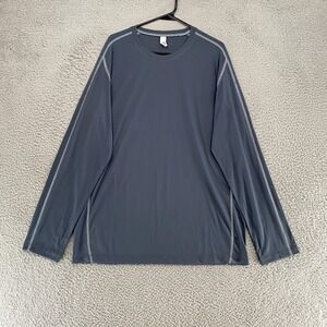 Alo Shirt Mens 2XL Gray Rash Guard Athletic Workout Running Performance